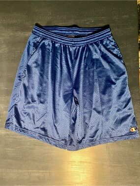 Champion Men’s Navy Blue Athletic Mesh Shorts